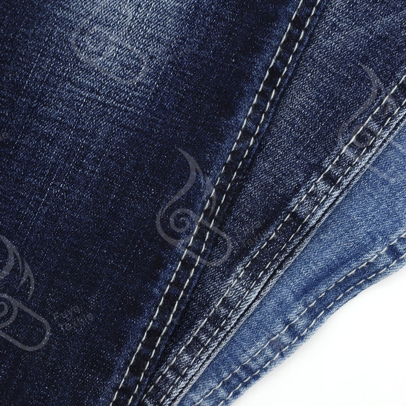 1931# Classic 98cotton 2spasnex indigo stretch jeans material for women 8
