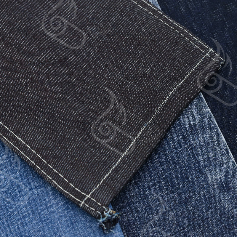 1931# Classic 98cotton 2spasnex indigo stretch jeans material for women 11