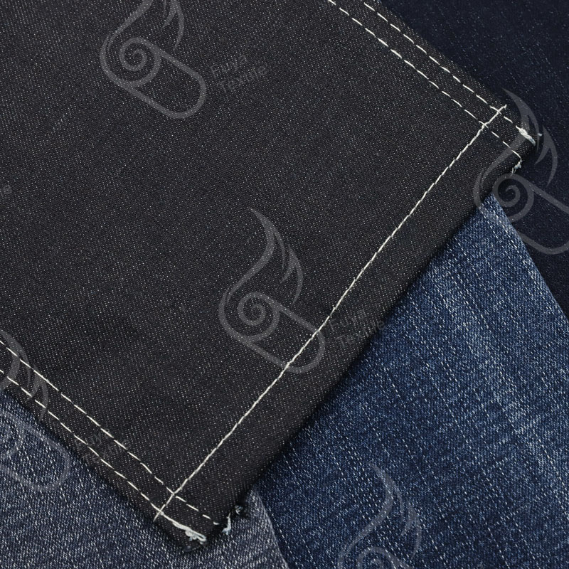 1994# Stock a lot Indigo Grey Jeans Fabric With Good Hand-feeling 11