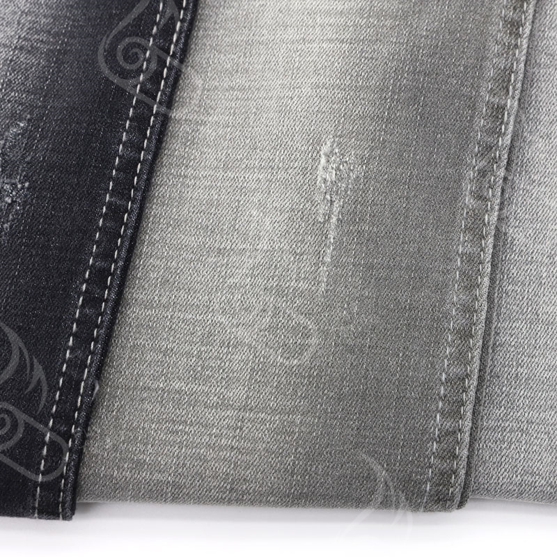 1991# Wholesale 10*21 Tr Surful Black Twill Denim Fabric In China 10