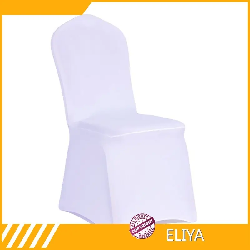 Cubiertas de asiento blanco para bodas Sí, fundas de asiento blanco para bodas, marca ELIYA 1