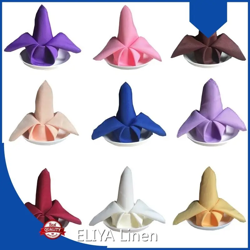 Qualité ELIYA OEKO-TEX de marque STANDARD 100 serviettes de table Aqua 1