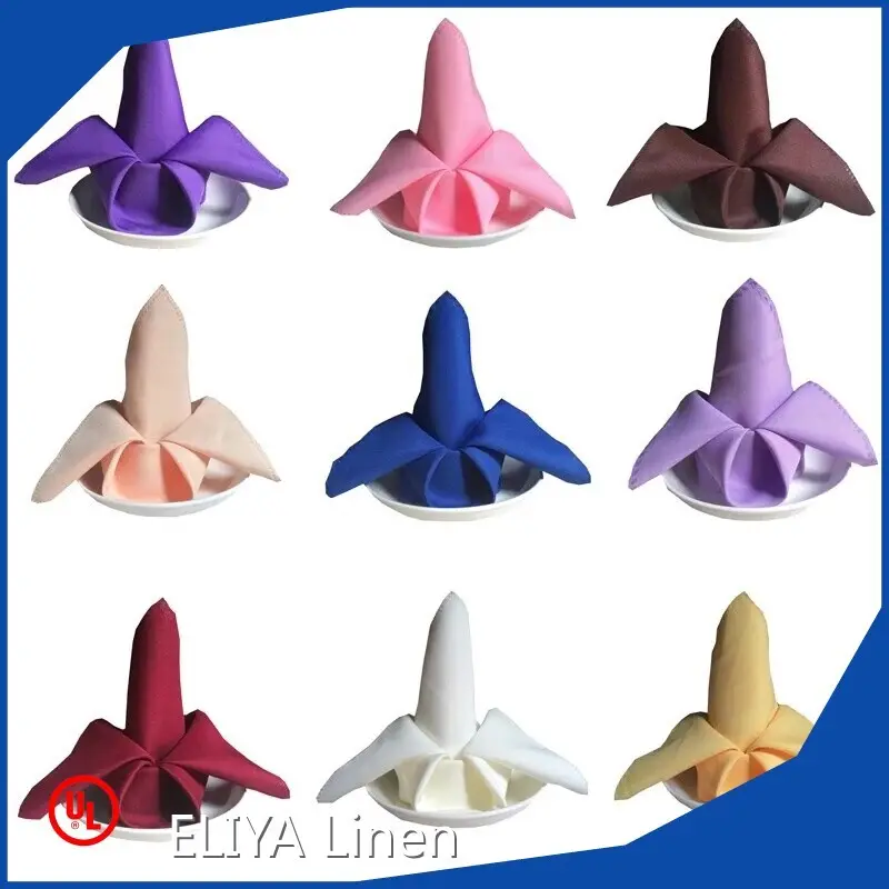 ELIYA العلامة التجارية OEKO-TEX القياسية 100 مناديل عشاء الكتان الأحمر L/C مصنع 1
