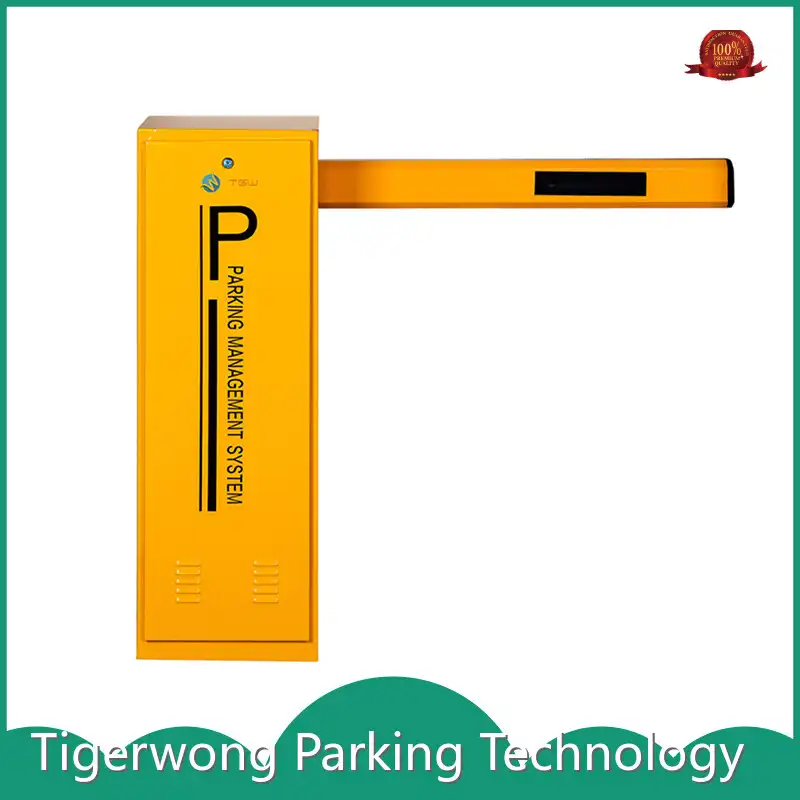 Systèmes automatisés d'automatisation de porte de barrière de boom de stationnement, fabricant de barrière de boom à logo PARK-210 Shenzhen Tigerwong Parking 1