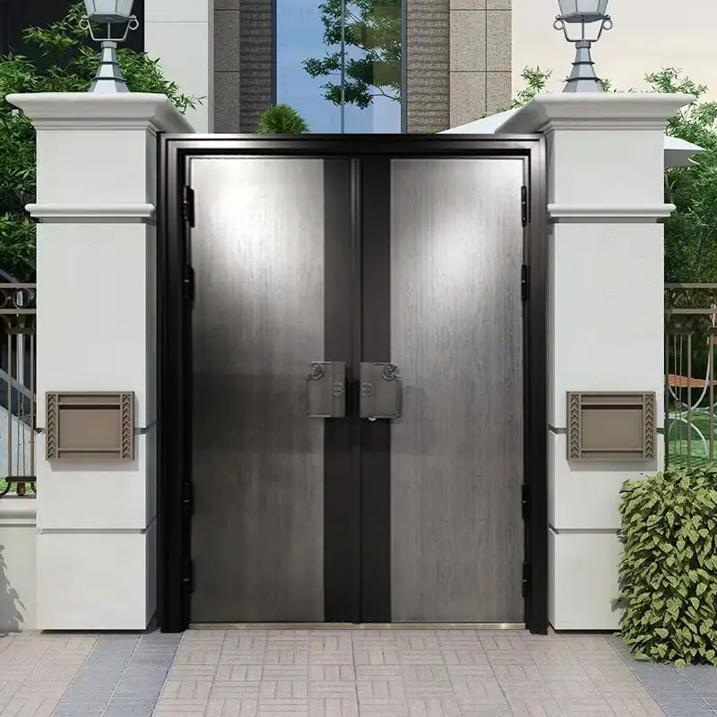 China Swing Zonle Doors Brand Galvanized Steel Security Door Export Manufacture 3