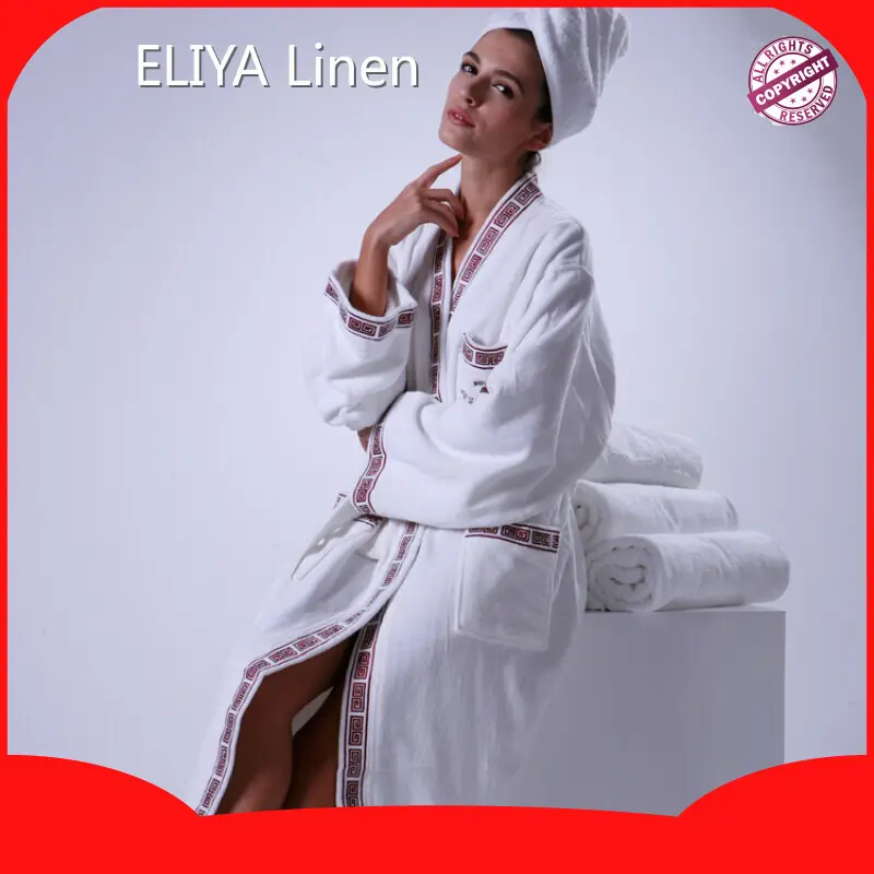 Los mejores albornoces de hotel de lujo Consulte la tabla de tallas de abajo Albornoces Compra a granel Hotel ELIYA 1