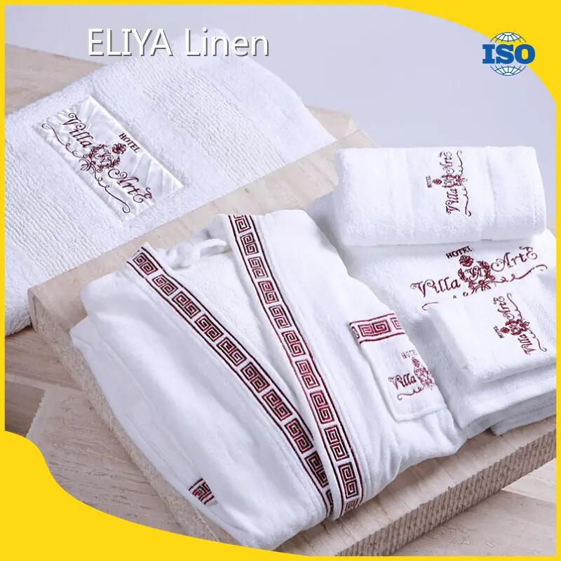 Bata de baño hasta la rodilla Algodón ELIYA Marca Bata de microfibra forrada en Terry 1