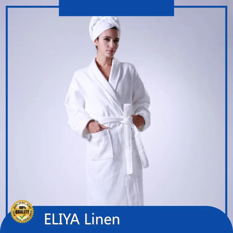 Custom China ODM Microfiber Robe Lined in Terry ELIYA Summer Cotton Women Bathrobe 1