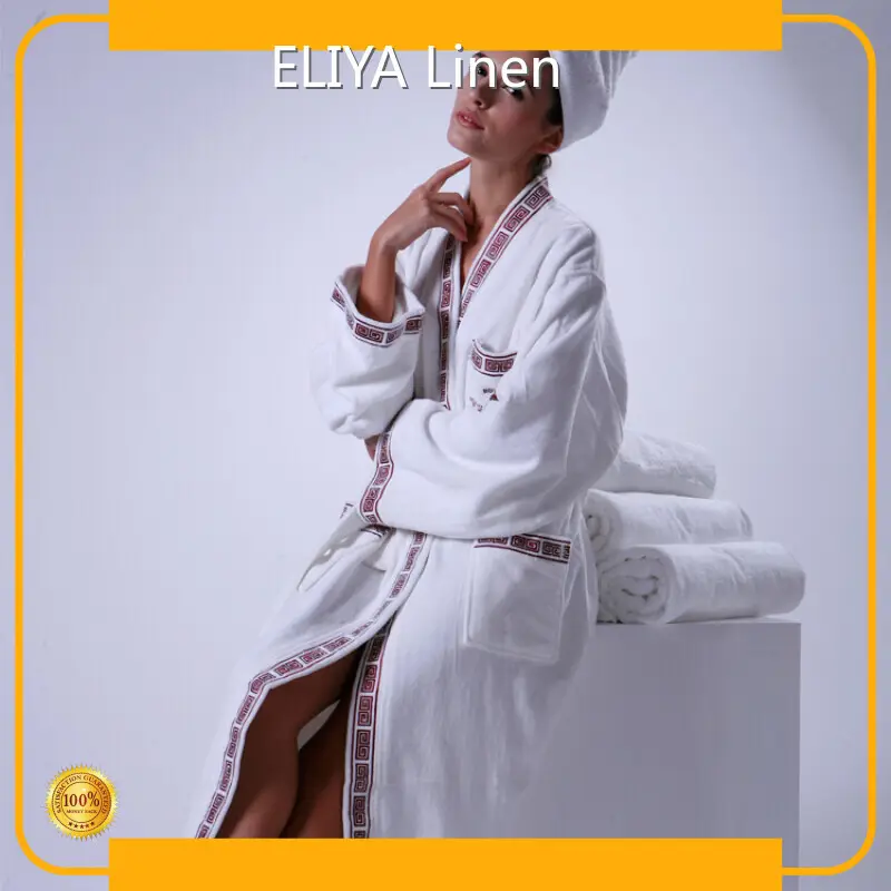 ELIYA Brand ELIYA-EBR003 Kimono Microfiber Robe Lined in Terry 1