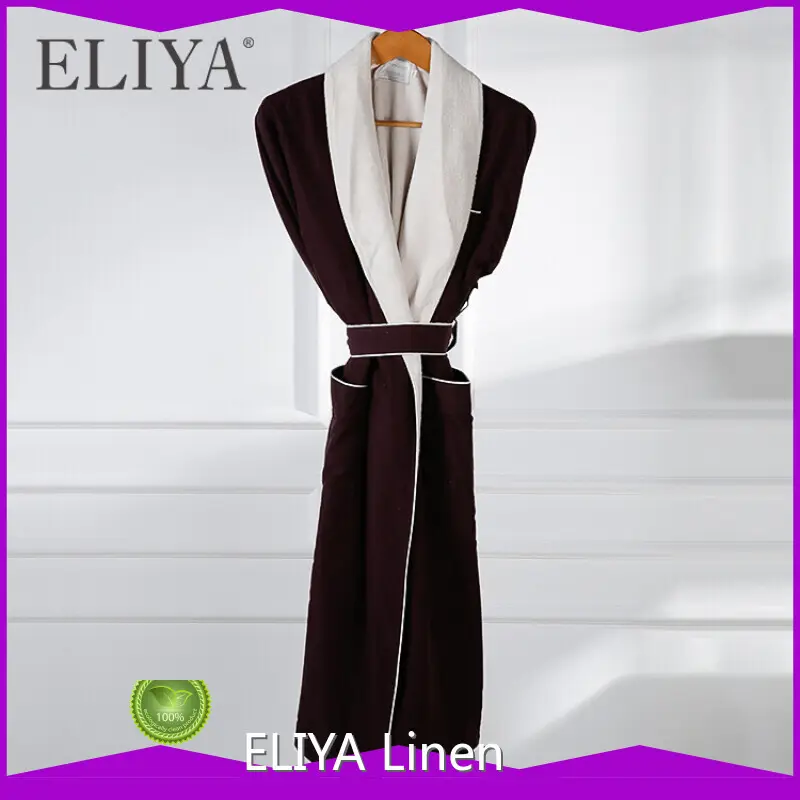 Quality ELIYA Brand Microfiber Robe Lined in Terry Unisex 1