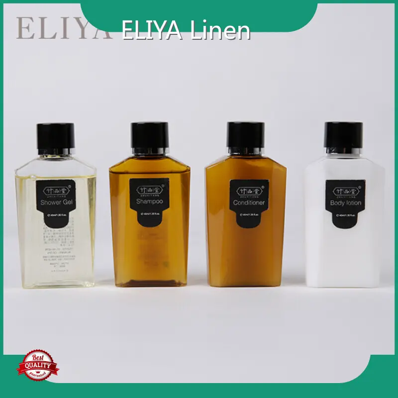 Savon d'hôtel/shampooing d'hôtel/revitalisant pour cheveux/mousse de douche personnalisé Guangdong liste des équipements communs de l'hôtel Logo personnalisé ELIYA 1