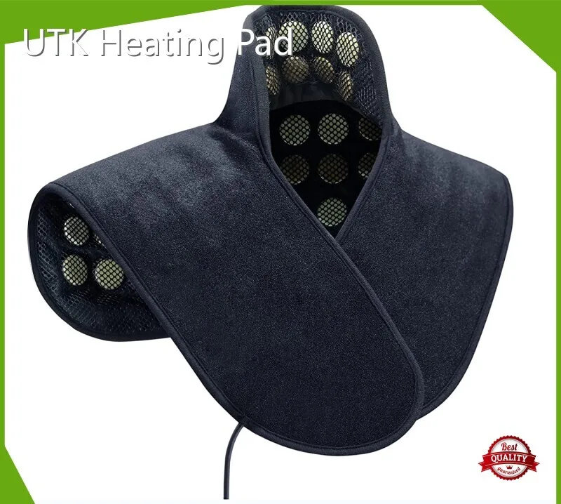 Almohadilla térmica infrarroja lejana de jade para cuello y hombros con piedras de jade y turmalina UTK 1