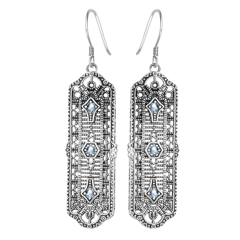 Hainon Unique women earrings New rectangular earrings jewelry 1