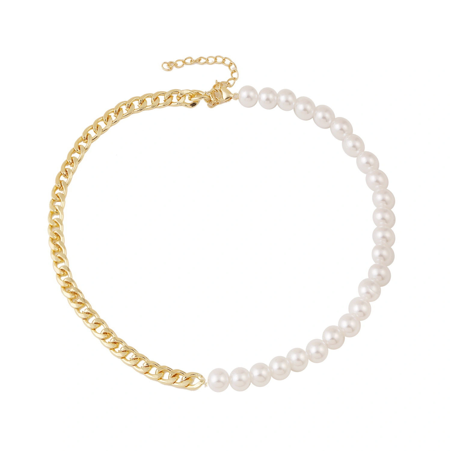 Hainon 18k Gold color Pearl Necklace For Women Fashion beads Pendant Necklace women gifts 1