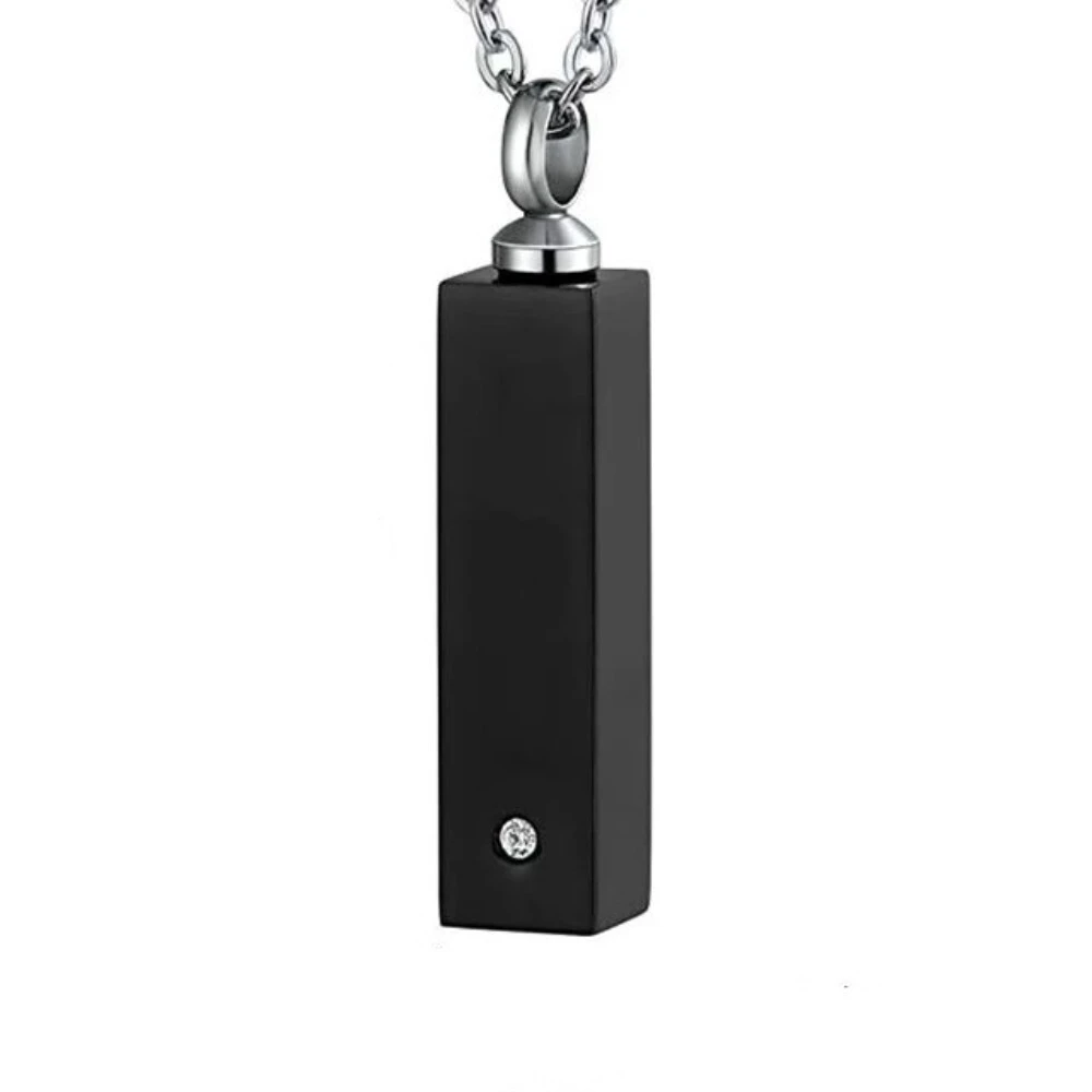 Hainon European and American pet urn necklace to commemorate loved ones pet remains and hair pendant flannel bag set 1