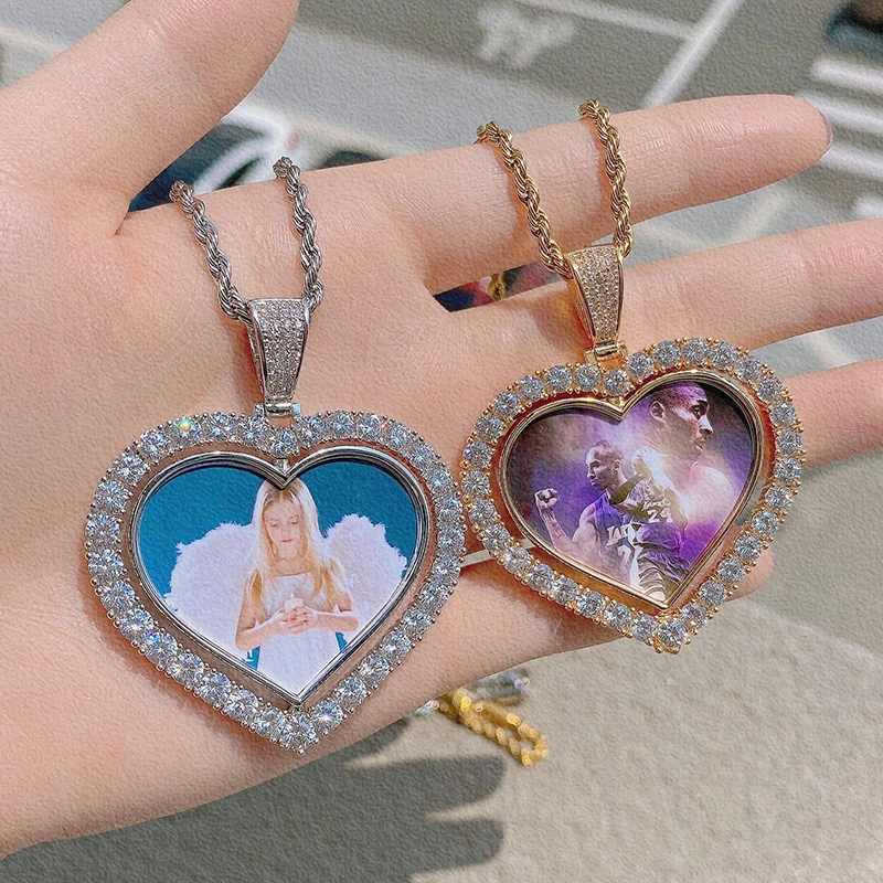 Hainon New Hot Lady Angel Wing Necklace Heart Pendant Necklace Valentine's Day Gift Necklace Wholesale Supplier 1