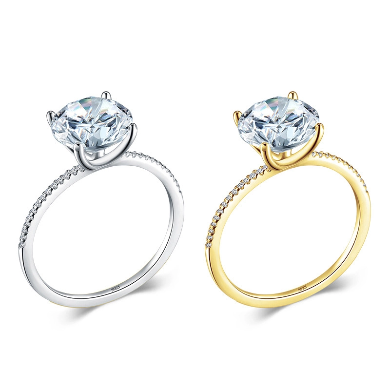 Hainon S925 European and American Classic Ring Fashion Zircon Personality Silver Jewelry Gift card flannel bag set 1