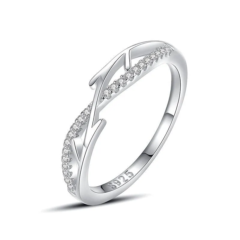 Hainon 925 sterling silver ring delicate Tree branch shiny zircon Micro inlaid rings women wedding jewelry wholesale 2022 1
