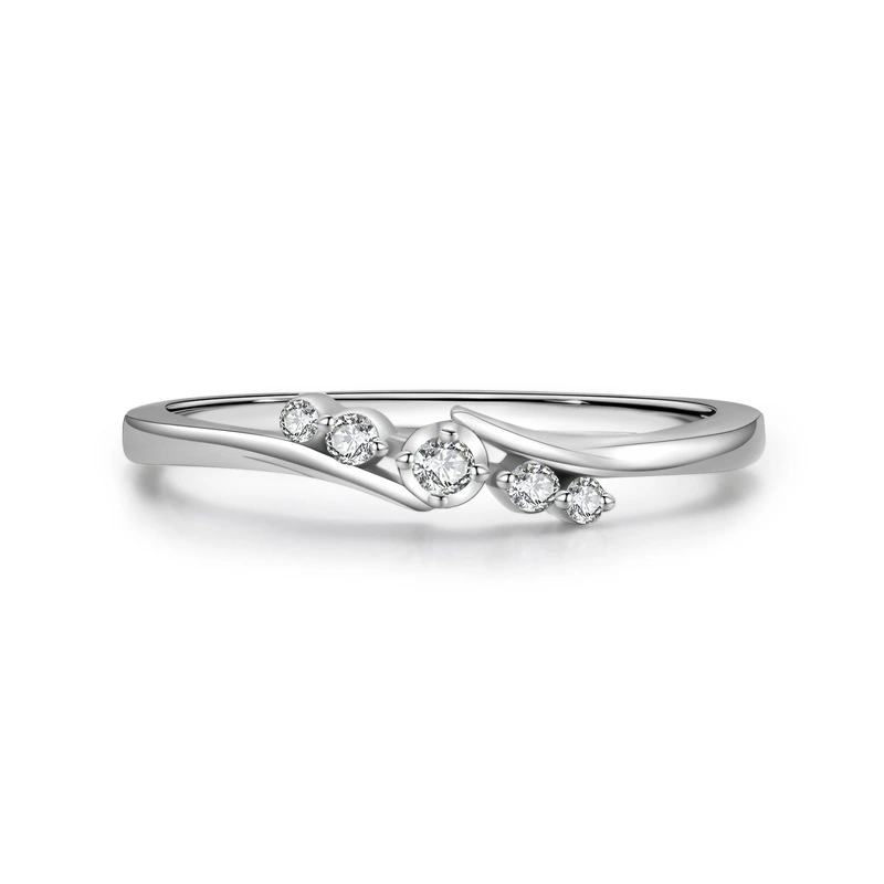 Hainon 925 sterling silver ring pearl Micro inlaid thin rings women engagement jewelry wholesale 1