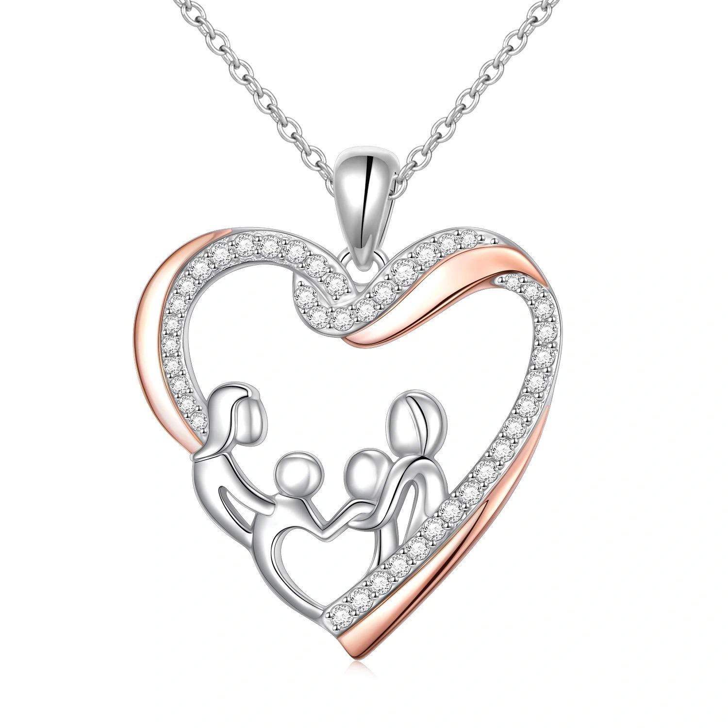 Hainon Rose Gold Necklace Custom Jewelry Language Babygirl Mom Name Necklace Personalised 1