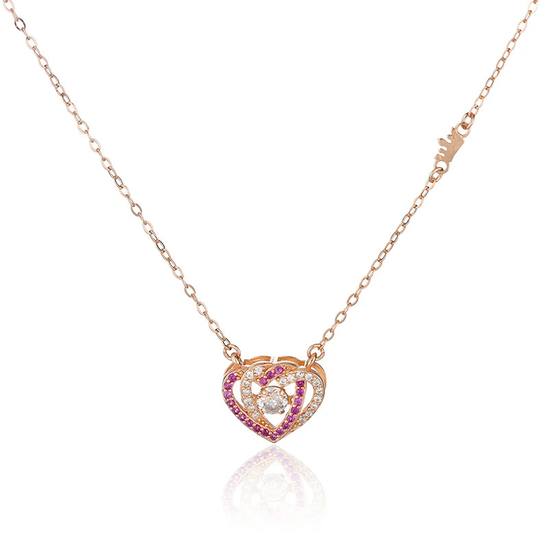 Hainon New exaggerated personality clavicle chain rhinestone love necklace choker necklace jewelry wholesale 1