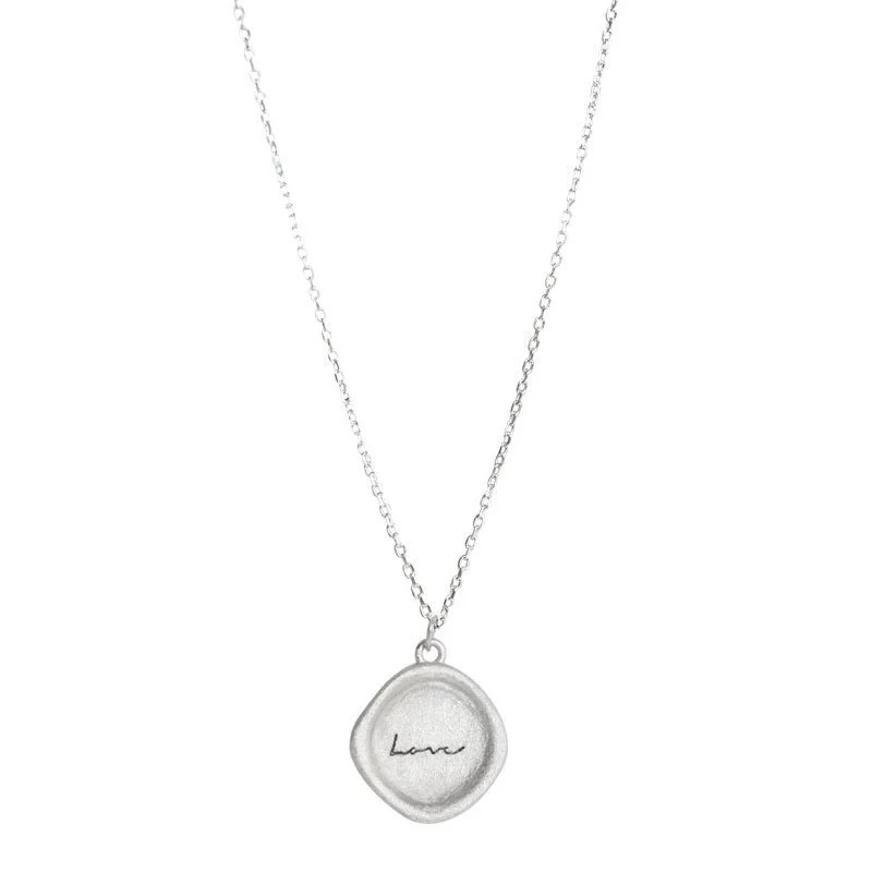 Hainon s925 silver frosted round necklace 2021 new female senior creative retro niche clavicle chain 1