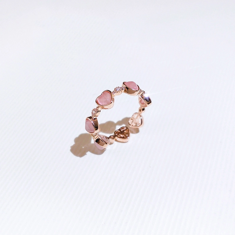 Hainon Niche design love ring female trend fashion open ring wild index finger ring jewelry wholesale 1