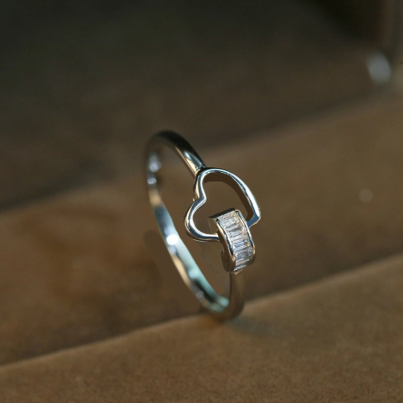 Hainon European and American Ring female s925 silver love cross ring fashion all match ring wholesale 1