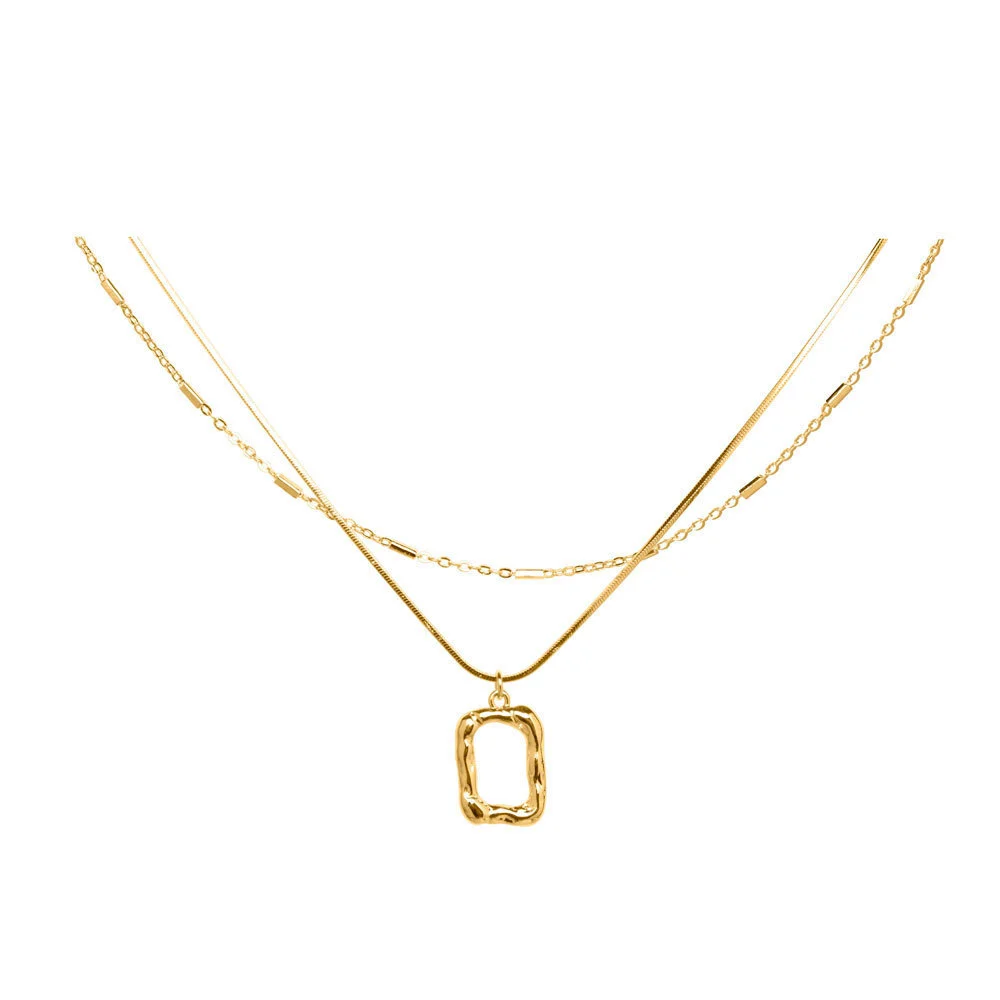 Hainon wholesale necklaces for women necklace silver chains choke fashion jewelry  dainty chain delicate charm 1