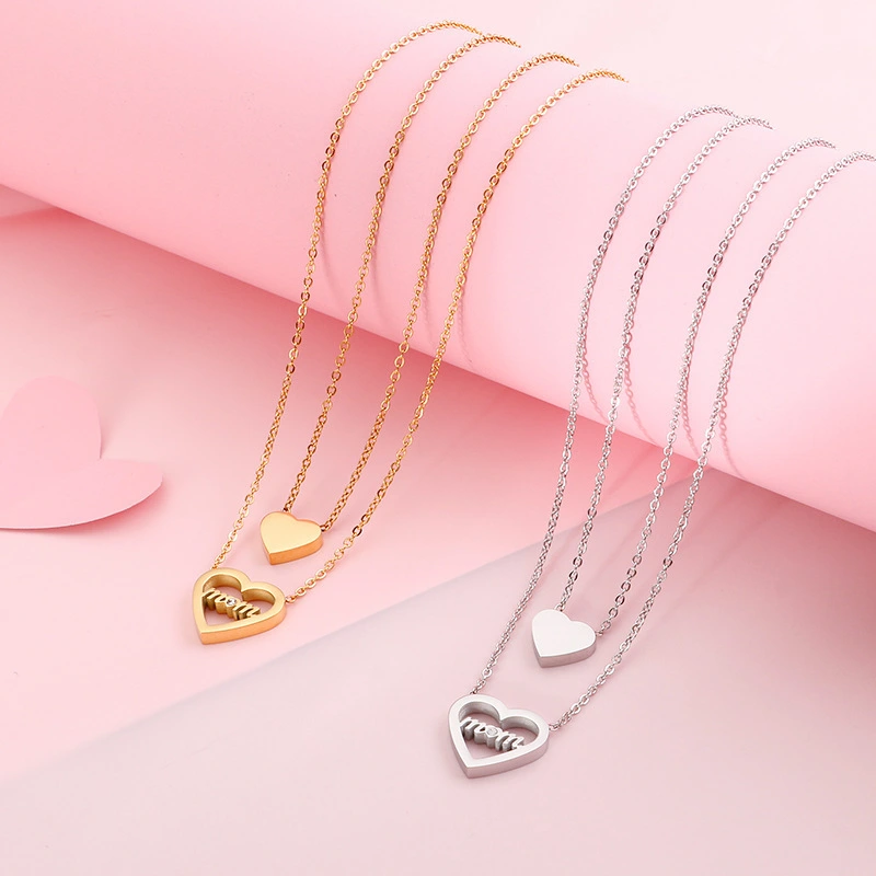 Hainon Personalized Gifts for Mom Mothers Pendant Necklace Stainless steel 18K Gold Plated Jewelry Gifts Necklace 1