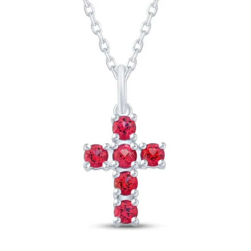 Hainon Silver Plated Simple Cross Pendant Choker Necklace for Women Girls 1
