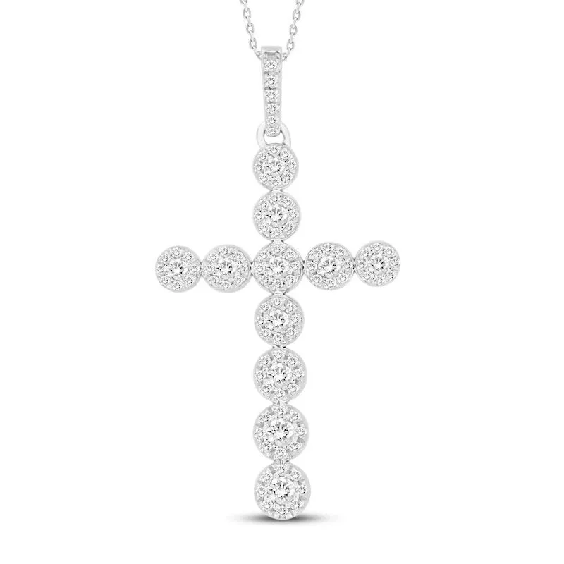 Hainon Lucky Female Cross zircon Necklace Jewelry Gift For Women 1