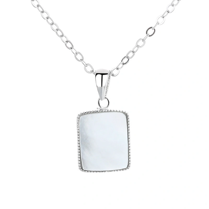 Hainon wholesale New fashion Sterling Silver Pendant Necklace for Women Jewelry Gifts for Women Girls 1