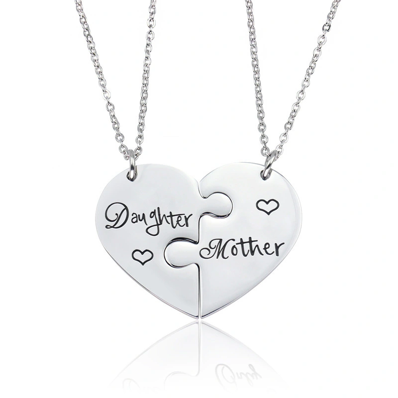 Hainon Fragment Necklace Mom and Daughter Mother's Day Gift Funny Necklace For Women Custom Pendant Wholesale Supplier 1