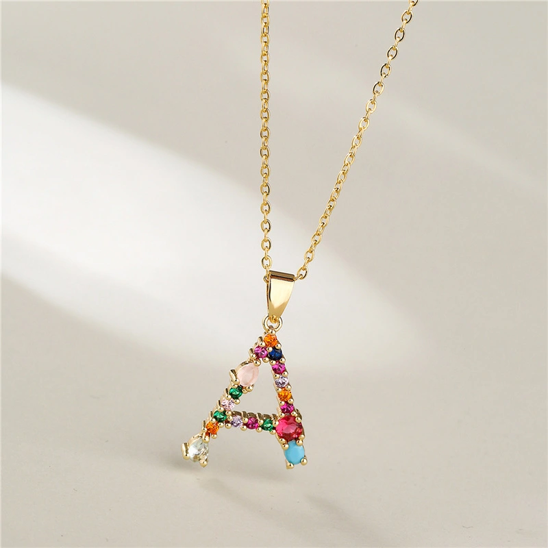 Hainon A-Z Initial Necklaces for Women Girls Letter Chain Jewelry Gift for Anniversary Birthdays gift card 1