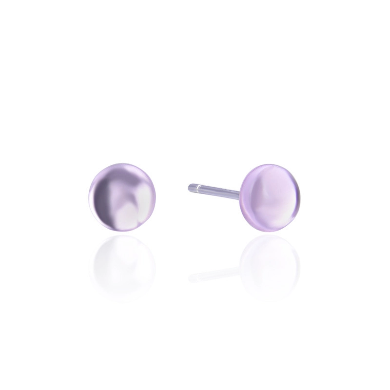 Hainon Synthetic crystal s925 silver earrings sweet wholesale earrings for women Gift card flannel bag set 1