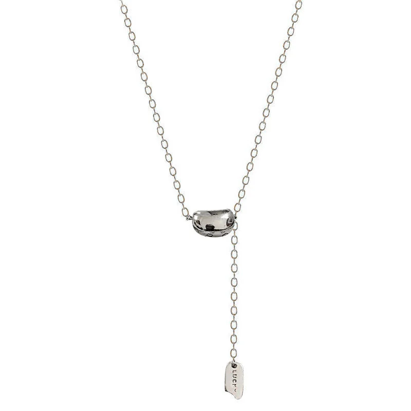 Hainon s925 silver square brand necklace female design sense niche female clavicle chain new jewelry wholesale 1
