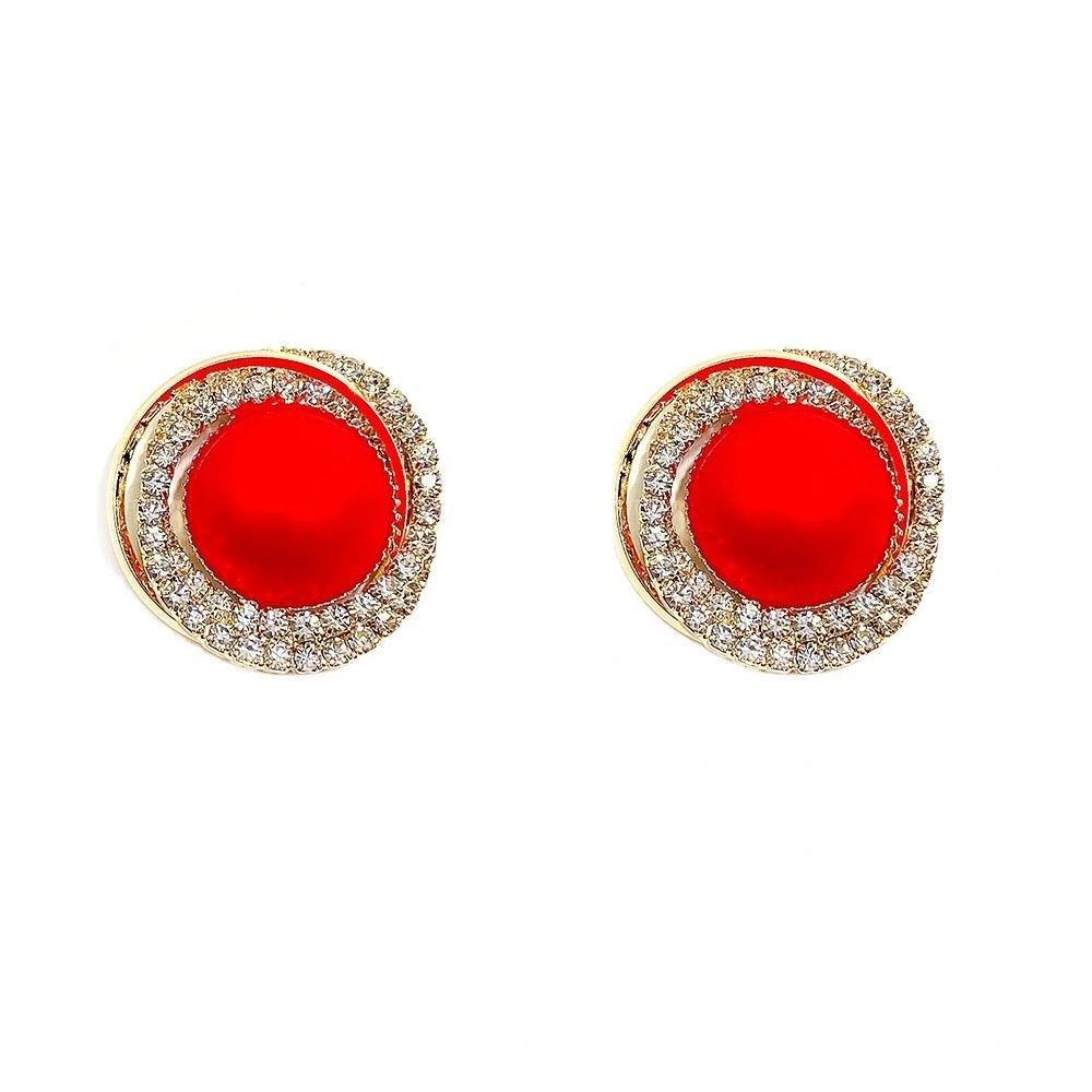 Hainon 2022 New design stud earrings women Mermaid Pearl Colorful Flash pearl earrings women jewelry 1