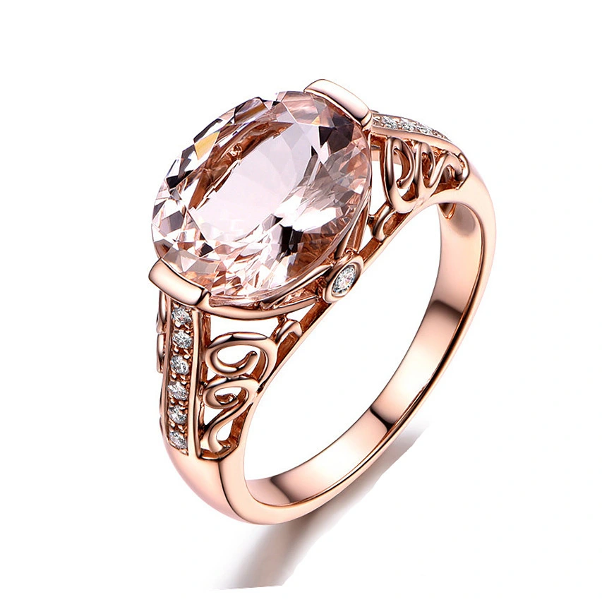 Hainon Charming champagne zircon woman rings wedding jewelry wholesale 1