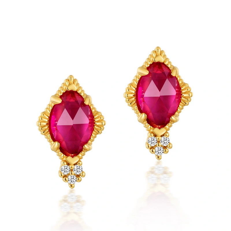 Hainon New Jewelry Stud Earrings Female Tassel Fashion Creative 18k Gold Crystal Earrings Wholesale 1