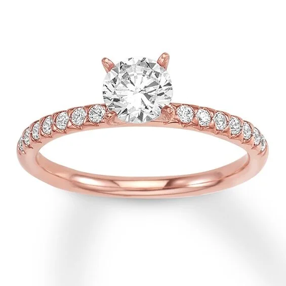 Hainon new style Birthstone Silver Ring Valentine Gift rings Zircon Round Heart-shape Luxury wedding ring 1