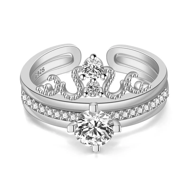 Hainon factory wholesale Beautiful rose gold engagement rings for women 1