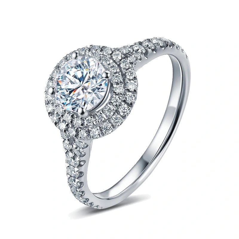 Luxury Shiny white zircon ring new design fashion wedding rings jewelry women 1