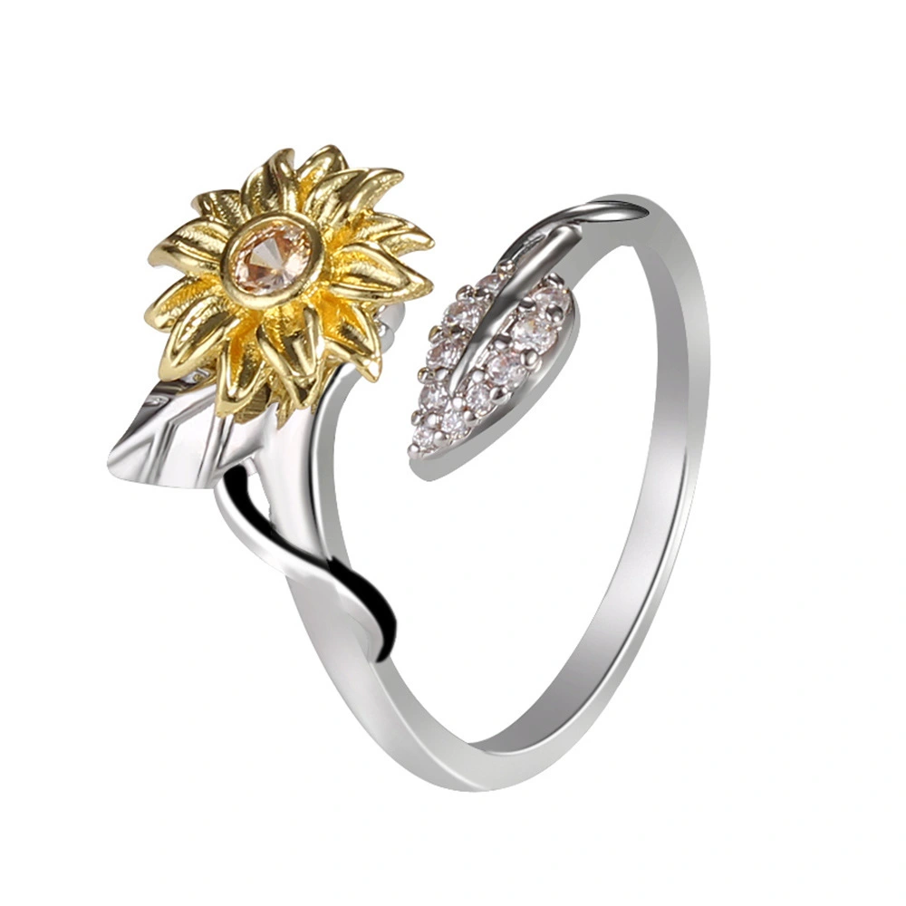 Romantic love ring diamond gold ring elegant women any accessories fashion jewelry 1