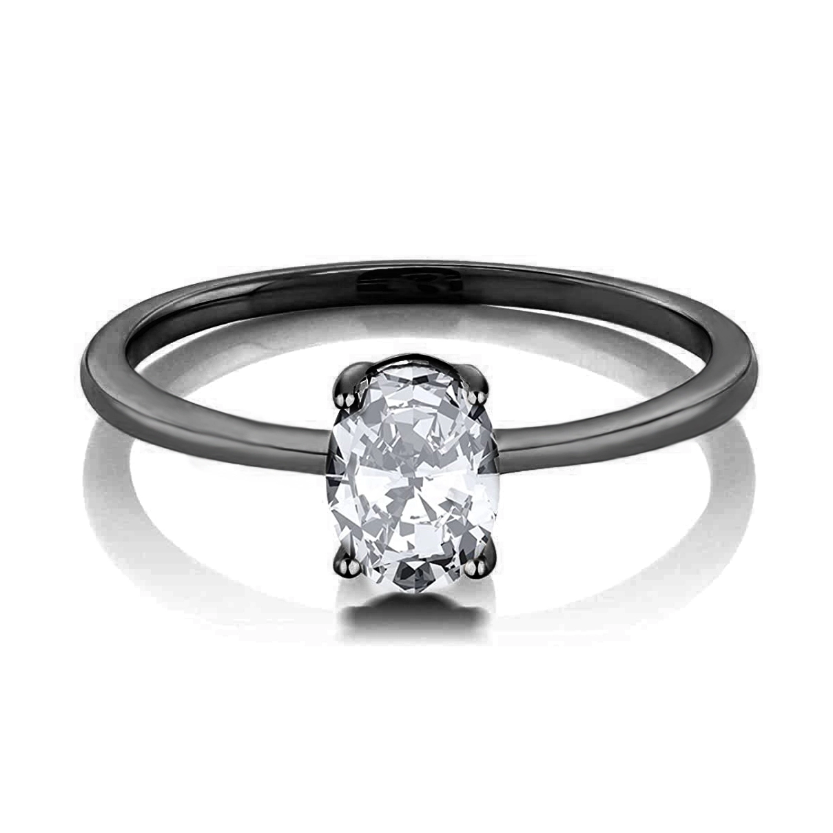 Hainon Hot sale wholesale Adjustable Size ring For Women Black gold ring Jewelry Gift card flannel bag set 1