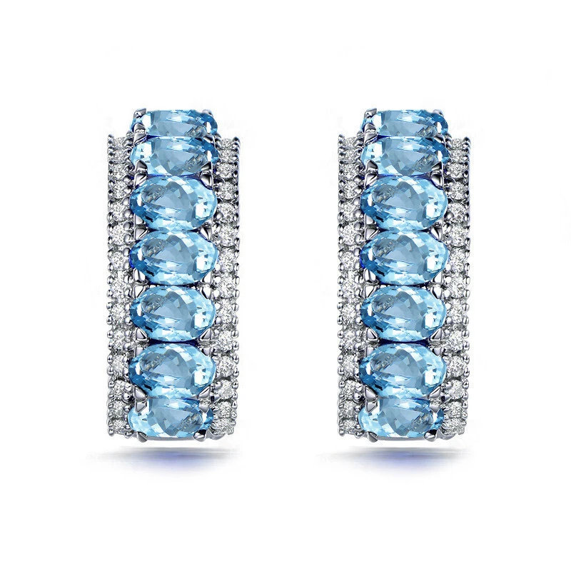 Hainon 2021Trendy Earring Jewelry fashion earrings for women Platinum Plated Gift card flannel bag set wholesale 1