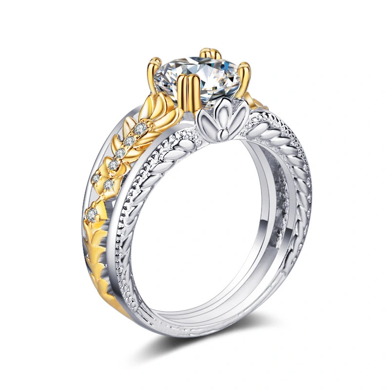 women ring Hainon wholesale 2019 new design gold Wheat ears rings for women wedding dropshipping 1