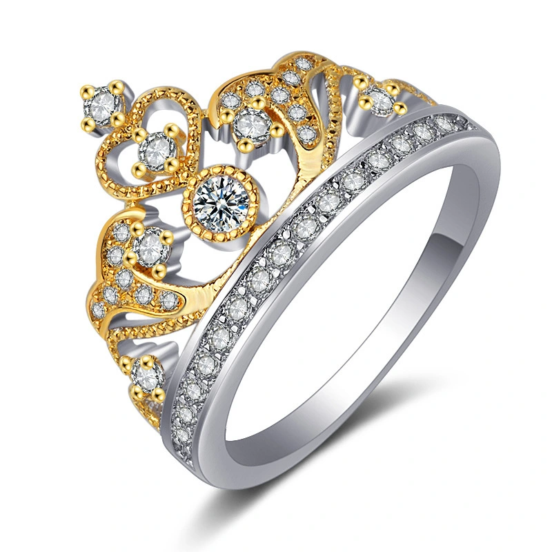 women ring Hainon wholesale 2019 new design gold Crown rings for wedding dropshipping 1