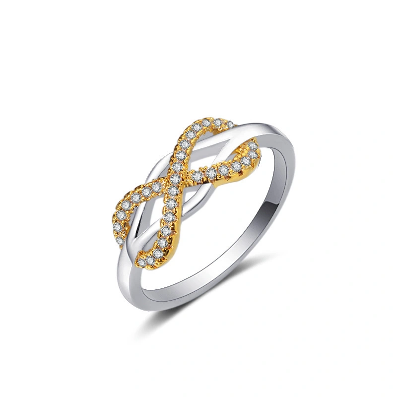 women ring Hainon wholesale 2019 Creative gold 8 number rings for wedding jewelry dropshipping 1