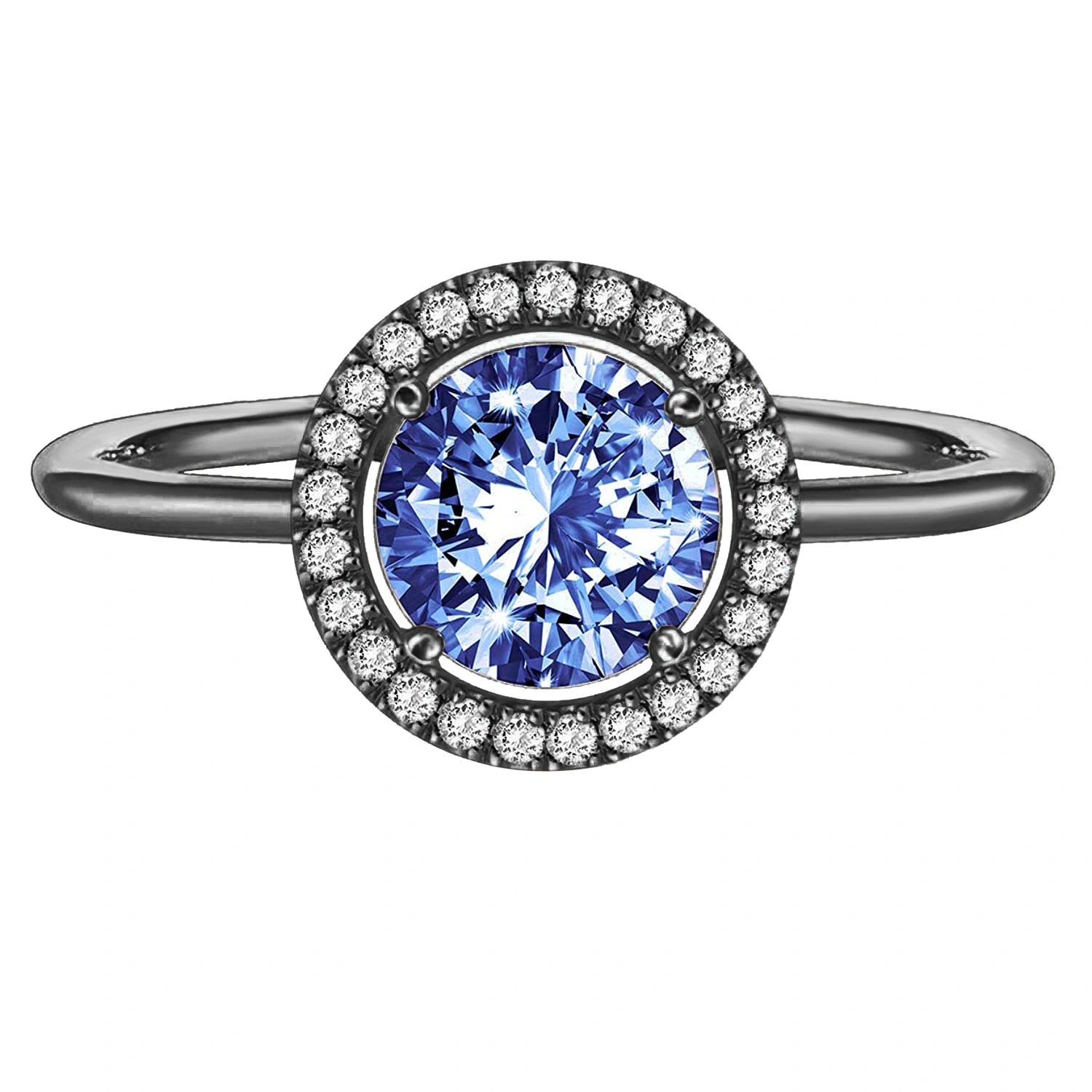 Hainon new fashion Wedding Band Classical Ring Jewelry Engagement Gift Band for  Women Gift card flannel bag set 1